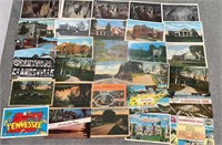 Antique historical Clarksville, TN postcards