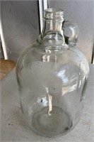 used 1 gallon glass vintage no lid/top jug