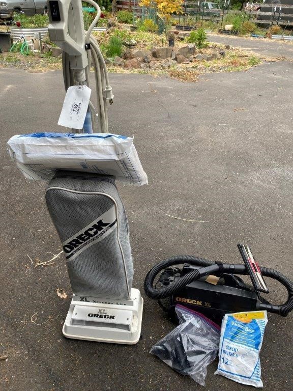 Oreck XL Upright Vacuum w/Bags & Oreck XL Portable