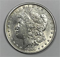 1900 Morgan Silver $1 AU details