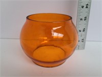 Orange Glass Lantern Globe