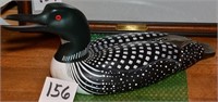 Wooden Loon by Randy Tull 21" w