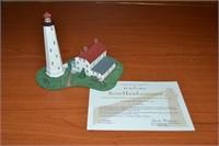 Danbury Mint Sandy Hook Lighthouse Sculpture