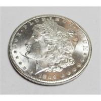 1884 CC  BU Morgan Silver Dollar PL