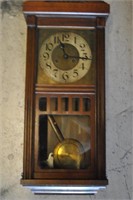 Antique Walnut Wall Clock