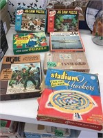 vintage puzzles, games, GI Joe & more