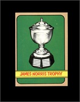 1972 Topps #172 James Norris Trophy VG to VG-EX+