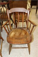 Primitive Arrow Back Farmhouse Arm Chair