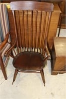 Antique Rocking Chair With High Back