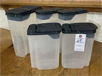 5 Buddeez Plastic Storage Containers w/ Lids