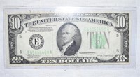 1934 RICHMOND, VA TEN DOLLAR FEDERAL RESERVE NOTE