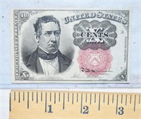 1874 TEN CENT FRACTIONAL U.S. NOTE