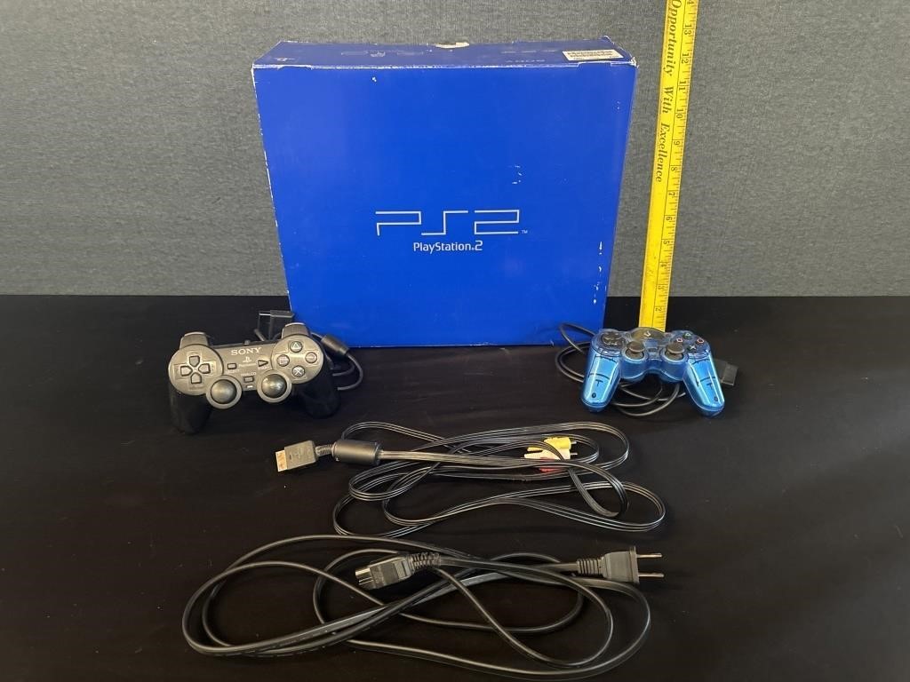 New Playstation 2 in Box With Controllers