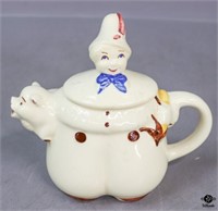 "Tom The Piper's Son" Glazed Ceramic Tea Pot