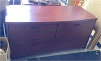 Chest design four drawer credenza with key to