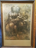 Athena Reproduction Leonardo Da Vinci Art Picture