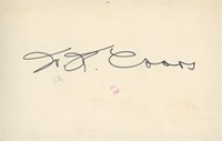 Brewer Joseph Coors signature cut