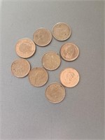 Canadian 1 cent Pcs