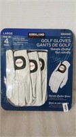 Right hand glove for left hand golfer (4 pack) -