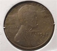 1925-S Lincoln Wheat Cent XF