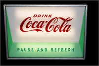 1960's Coca Cola Lightup Diner Sign in Working Con