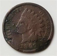 US 1897 "Indian Head" ONE CENT coin