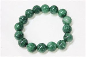 Chinese Jadeite Beads Bracelet