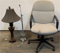 Lamps and Office Chair