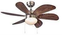 New $130 Nordica 6-Blade 3-Speed Ceiling Fan w/LED