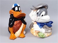 Bugs Bunny & Daffy Duck Cookie Jars