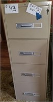 4 Drawer File Cabinet, Bottom Drawer is a