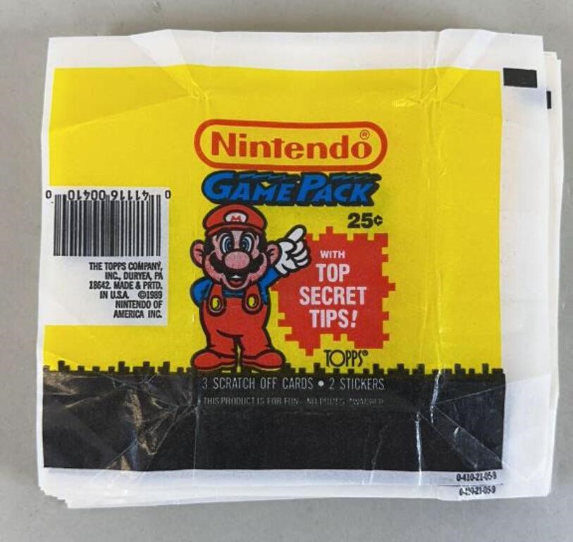 35pc 1989 Topps Nintendo Game Pack Wrappers