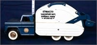Vntg Structo Sanitation Dept pressed steel truck