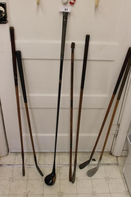 Hickory shaft golf clubs