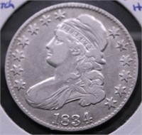 1834 BUST HALF DOLLAR VF