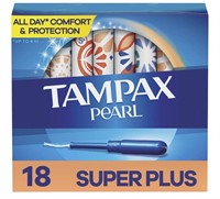 TAMPAX Pearl 18ct SUPER PLUS Absorbency Tampons