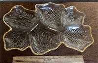 DECORATIVE GLASS SERVING TRAY