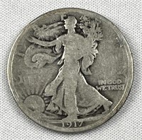 1917 Walking Liberty Silver Half Dollar