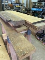 Assorted hardwood planks