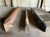 3 LARGE HYDRAULIC HAMMER BITS