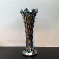 CARNIVAL GLASS SWUNG VASE