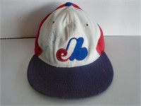 VINTAGE GAME USED GARY CARTER AUTO EXPOS HAT