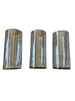 Set of 3 Glass Vases