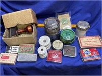 Industry, IL stamp, Tape measures, Matches,