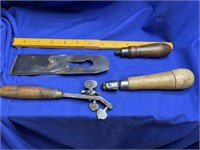 Plane Blade, Carpenter Tool and handles