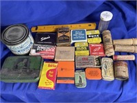 Advertising tins, boxes and containers