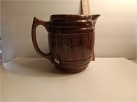 Ceramic Oak Barrel Pitcher
