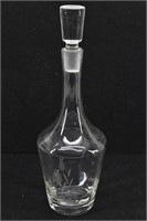 Etched Hand Blown Crystal Decanter