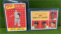 1958 ALL STAR-1960 HOME RUN LEADERS MICKEY MANTLE
