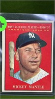 1956-'57 MOST VALUABBLE PLAYER MICKEY MANTLE CARD